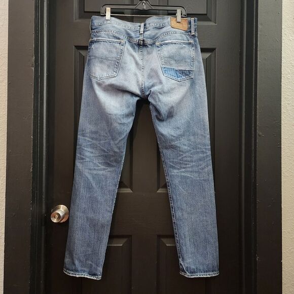 Polo Ralph Lauren Sullivan Slim Distressed Jean in Blue - Picture 12 of 16